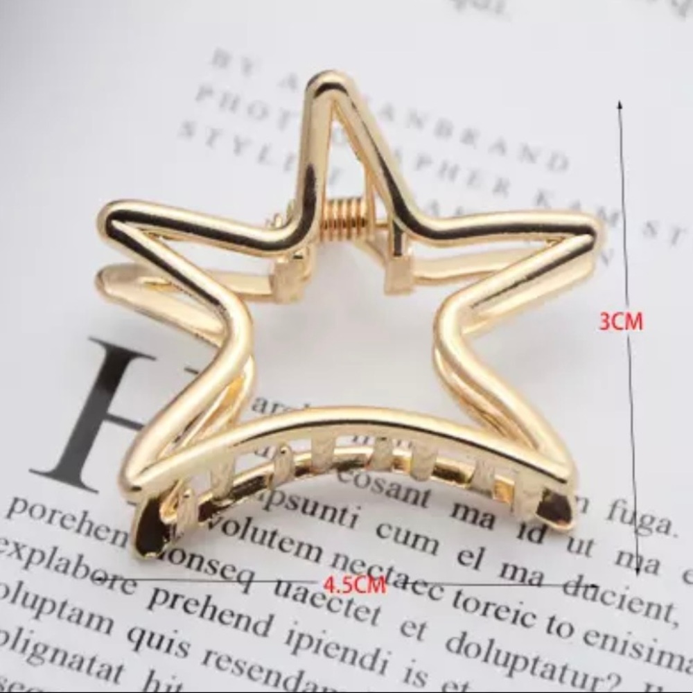 Mini Geometric Star Claw Clamp Hair Accessory